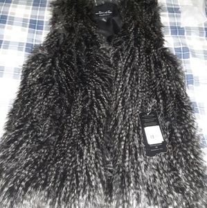 Faux fur vest
